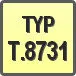 Piktogram - Typ: T.8731
